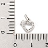 Rack Plating Brass Micro Pave Clear Cubic Zirconia Pendants KK-Q814-03P-3