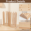 Wood Adjustable Cup Lid Holder ODIS-WH0030-142-4