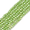 Electroplate Glass Beads Strands EGLA-A044-P1mm-B30-1