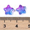 Transparent Spray Painted Glass Beads X1-GLAA-NH0003-01F-3