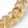 Electorplated Glass Beads EGLA-E005-12-1