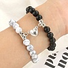 20 Sets 2 Colors Alloy Magnetic Clasps PALLOY-CJ0002-34-6