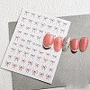 Bowknot Self Adhesive Nail Art Stickers PW-WG8AD37-06-1