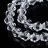 Transparent Faceted Glass Beads Strands GLAA-TAC0010-01A-01-3