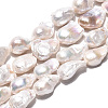 Natural Baroque Pearl Keshi Pearl Beads Strands PEAR-S019-05E-2