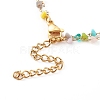 Glass Beaded Multi-strand Anklets AJEW-AN00428-3