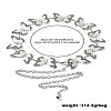 Butterfly Link Chain Waist Chains with Resin AJEW-CJC0006-02AS-8