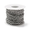 Tarnish Resistant 304 Stainless Steel Cable Chain STAS-C079-21B-P-3