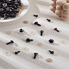 140 Sets 4 Styles Plastic Doll Craft Eyes DOLL-LP0001-14-1