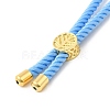 Twisted Nylon Cord Silder Bracelets DIY-B066-03G-10-3