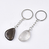 Natural Smoky Quartz Keychain G-Q484-D09-2