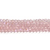Transparent Electroplate Glass Beads Strands GLAA-F029-3mm-D26-1
