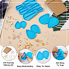 Boutigem 4Pcs 4 Style Triangle & Teardrop Pendant Silicone Molds DIY-BG0001-67-4