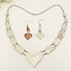 Fashionable Paua Shell/Abalone Shell Jewelry Sets SJEW-G012-01-4