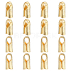 16Pcs S925 Sterling Silver Cord End STER-BC0003-05G-1