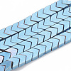 Electroplate Non-magnetic Synthetic Hematite Beads Strands G-T061-133A-1