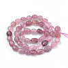 Natural Strawberry Quartz Beads Strands G-Q952-15-6x8-2