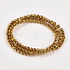 Electroplate Non-magnetic Synthetic Hematite Beads Strands X-G-J169B-3mm-04-2