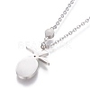 304 Stainless Steel Pendant Necklaces NJEW-L157-02P-3