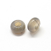Natural Grey Agate European Large Hole Beads G-Q442-05-2