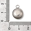 Birthstone Theme February 304 Stainless Steel Pendants STAS-G082-17P-02-3