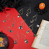 12Pcs 12 Styles Gothic Style Iron Paper Clips AJEW-AR00005-4