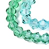 Gradient Color Baking Paint Glass Bead Strands X1-DGLA-A039-T2mm-A018-3
