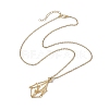 Crystal Cage Holder Necklace NJEW-JN04588-2