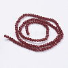 Imitation Jade Glass Beads Strands X-GLAA-R135-3mm-23-2