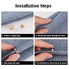 Alloy Pant Hem Fixing Clips MRMJ-P021-02P-4