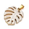 304 Stainless Steel Pendants STAS-D224-07G-02-3