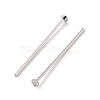 Anti-Tarnish Rhodium Plated 925 Sterling Silver Flat Head Pins STER-M117-03A-P-2
