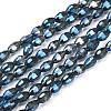 Electroplate Glass Beads Strands EGLA-J013-4X6mm-F34-1