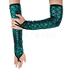 Polyester Fish Scale Gloves AJEW-WH20006-222B-1
