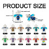  60Pcs 12 Colors Alloy Enamel Pendants ENAM-TA0001-61-13