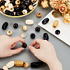 224Pcs 8 Styles Natural Wooden Beads WOOD-PH0003-41-3