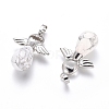Natural Howlite Pendants G-J386-G14-2