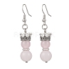 Baking Paint Imitation Jade Glass Dangle Earrings EJEW-JE06619-03-2