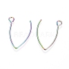 Ion Plating(IP) 304 Stainless Steel Earring Hooks X-STAS-L216-03A-M-2