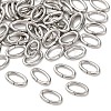Tarnish Resistant 304 Stainless Steel Open Jump Rings X-STAS-Q186-03-8x5mm-1