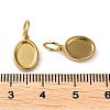 304 Stainless Steel Pendant Cabochon Settings STAS-Q308-01G-3