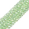 Electroplate Glass Beads Strands EGLA-A044-T4mm-B09-1