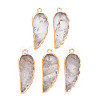 Natural Quartz Crystal Pendants G-N326-127-A02-1