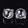 Handmade Kitten Blown Glass Globe Beads X-BLOW-T001-31-2