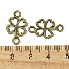 Tibetan Style Alloy Shamrock Connector Charms TIBE-I026-6013AB-3