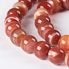 Natural Red Stripe Agate Beads Strands G-F425-32-8mm-3