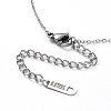 304 Stainless Steel Pendant Necklaces NJEW-L166-13-4