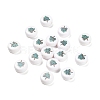 Christmas Theme Printed Opaque Acrylic Beads OACR-R004-01M-1