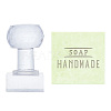 Clear Acrylic Soap Stamps DIY-WH0446-004-1