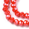 Electroplate Glass Beads Strands EGLA-A044-P6mm-A03-2